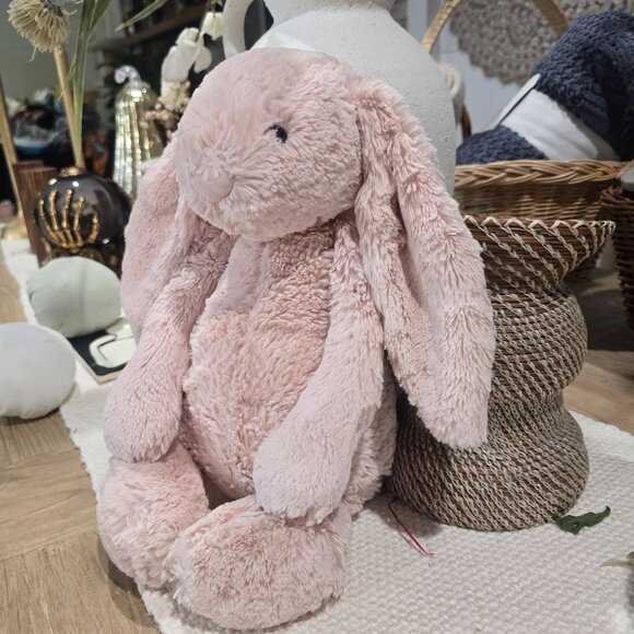 Jellycat Bashful Bunny Plush Pink Stuffed Animal 12" - Picture 12 of 13